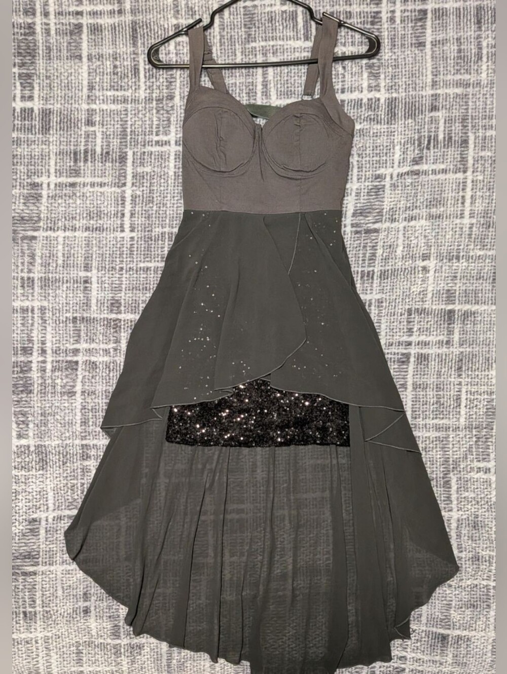 Sparkle & Glow Sequin High Low Dress